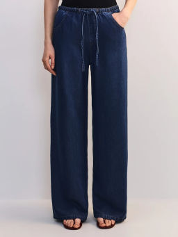 Широкие джинсы с регулируемым поясом из тенселя ZR2605092358-104 / Zarina