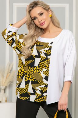 Блуза Тайна линии (горчица) Б5020