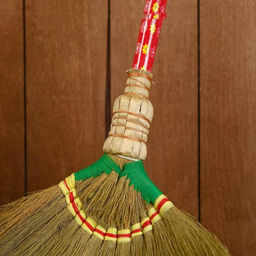 Метла "Сатива" бамбук 40х5,5х10 см , микс