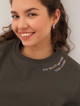 MY Свитшот жен. О-вырез вышивка горловина СО004  фото 2