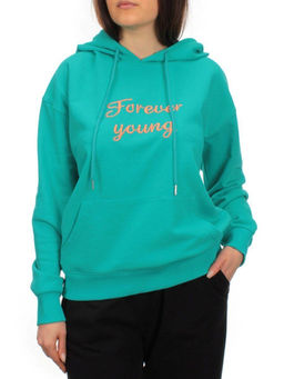 A-02 TURQUOISE Худи женское (85% хлопок, 15% полиэстер) - Фабричный китай фото 6