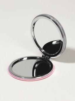 Цена за 2 шт. Зеркало складное Цветы, d=7.2 см, с увеличением х2, чёрное, фиолетовое - Qf фото 3