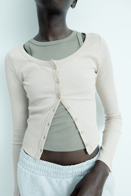 Top de canale con botones - H&m фото 4