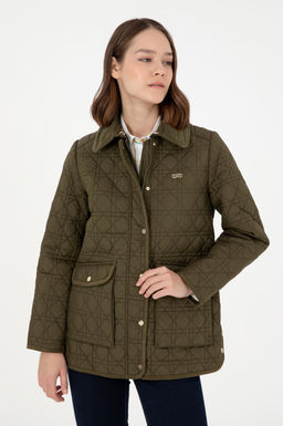 Женское пальто цвета хаки - U.s. polo assn фото 3