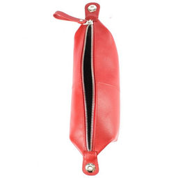 Косметичка Croco-К-720 натуральная кожа (1 отдел), красный матовый (16) 265367  фото 3