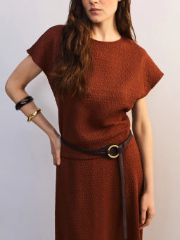 Футболка оверсайз из трикотажа ZR2605013421-21 / Zarina