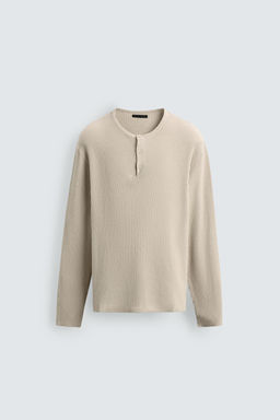 JERSEY ESTRUCTURA CUELLO PANADERA / Crudo - Zara фото 8