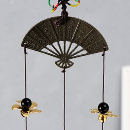 Музыка ветра «Веер», 3 колокольчика, 27.5 см