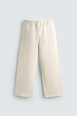 PANTAL?N RELAXED FIT 100% LINO / Crudo