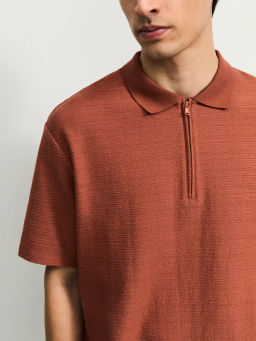 Футболка поло на молнии / Zarina фото 6