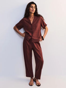 Льняная блуза прямого кроя ZR2605012002-21 / Zarina