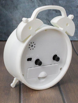 Часы-будильник Milota, white (12,5х9 см)