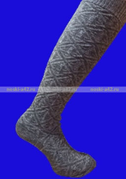 Цена за 2 пар. 2 ПАРЫ - Гольфы женские теплые шерстяные высокие арт. 4А51 23 - For you фото 2