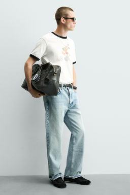 BOLSO DE VIAJE CRAQUELADO / Marr?n