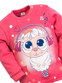 Костюм детский фуксиявасилек рисунок овечка