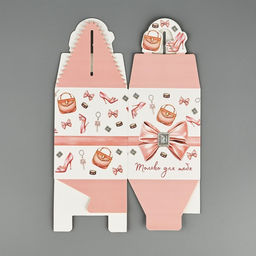 Цена за 2 шт. Коробка сборная «Женские радости» 9×11×9 см