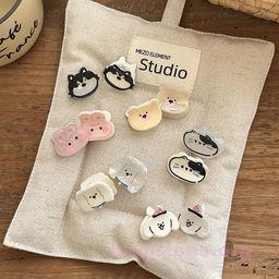 Набор заколок-крабиков Animals