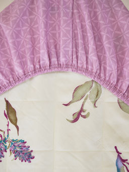 Постельное белье зима-лето из поплина с простыней на резинке - Джина Семейный с прост. на рез.180*200*25 (нав.70x70)