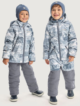 Костюм 7м1526 деним/серый