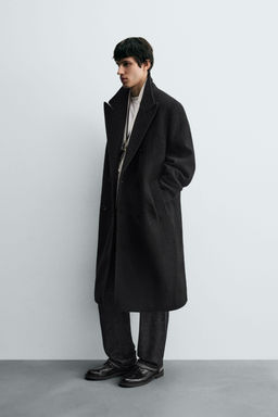 WOOL COAT BOUCL_ TEXTURE - Zara фото 4
