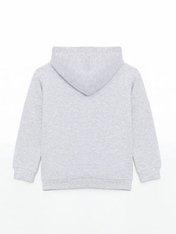 Kap??onlu Minecraft Bask?l? Erkek ?ocuk Kal?n Sweatshirt