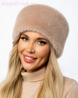 Кубанка экомех норка Шапка женская (56-58)