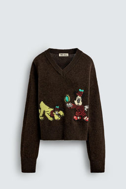PLUTO + MICKEY SWEATER HARRY LAMBERT FOR ZARA X DISNEY  фото 2