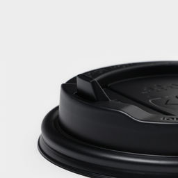 Цена за 100 шт. Крышка одноразовая для стакана чёрная, с клапаном, d=9 см - Simaland фото 13