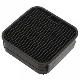 Подставка для ножей и столовых приборов пластмассовая 19х11х22,5см, черный (Россия)