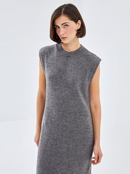 Bisiklet Yaka Kad?n Triko Elbise