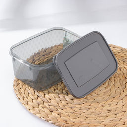 Контейнер для заморозки и хранения продуктов phibo «Кристалл», 1.3 л, 18×12.5×8 см, пластик, черный
