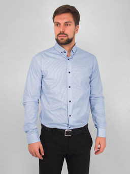 Сорочка мужская длинный рукав GREG 124/131/8198/Z/b/1p  фото 7