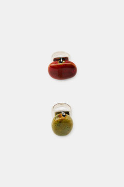 PACK OF 2 MAXI STONE RINGS - Zara фото 2