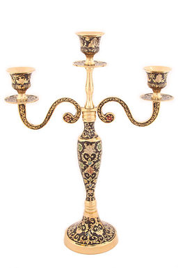 Подсвечник на 3 свечи эмаль (черная) № Кт3275/16/2