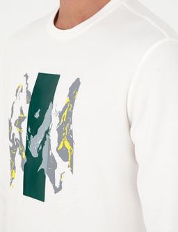Ekru Regular Fit Sweatshirt