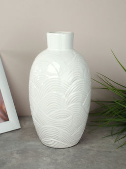 Ваза 30 см белая / WRF-191 /уп 4/в индивидуальной упаковке - ГалеонТрейд фото 2