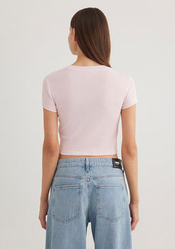 Pembe Basic Tisort - Mavi фото 5