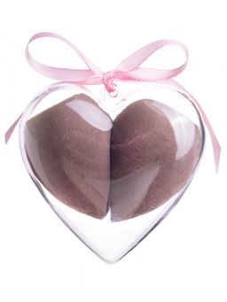 Набор спонжей для макияжа 2 шт, шоколад