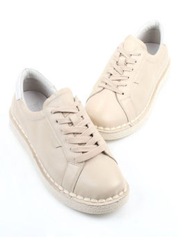 03-XKL22-033 BEIGE Полуботинки женские (натуральная кожа)
