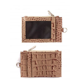 Визитница-кардхолдер Croco-В-216 н/к, 1отд, 3карм, бежевый кайман (79) 264760