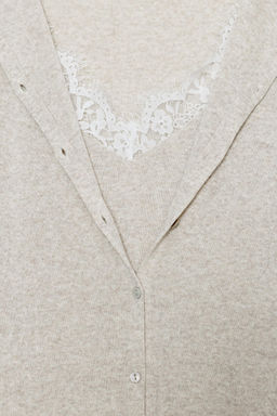 LACE TRIMMED COMBINATION JACKET AND TOP - Zara фото 15