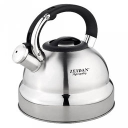 "Zeidan" Чайник из нержавеющей стали 4,0л, со свистком, фиксированная комбинированная ручка, курковый механизм, капсулированное индукционное дно, комбинированная полировка корпуса, подарочная коробка (Китай) Подходит для всех видов плит, включая инду