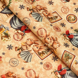 Цена за 10 шт. Бумага крафт упаковочная Уютное настроение, 50?70 см