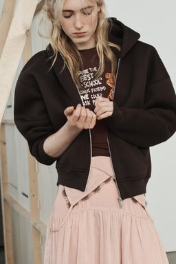 NEOPRENE-EFFECT HOODIE - Zara фото 10