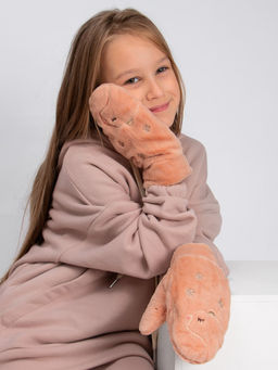 Варежки детские меховые Kim Lin  фото 2