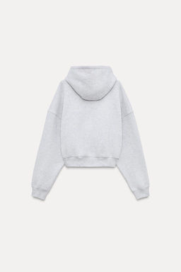 HARVARD UNIVERSITY CROPPED FLEECE SWEATSHIRT - Zara фото 3