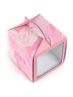 Цена за 5 шт. Коробка кондитерская с окном, сундук, Нежные краски, 20 х 20 х 20 см - Дарите счастье фото 3