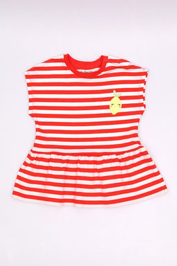 CRB wear / CSBG 90251-28-410 Комплект для девочки (платье модель "туника", бриджи),коралловый/Ex.Cherubino