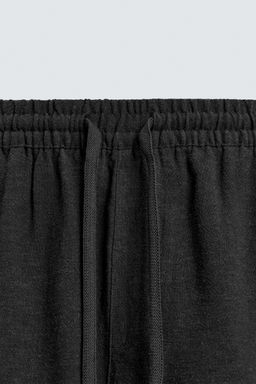 BERMUDA RELAXED FIT VISCOSA - LINO / Negro - Zara фото 9