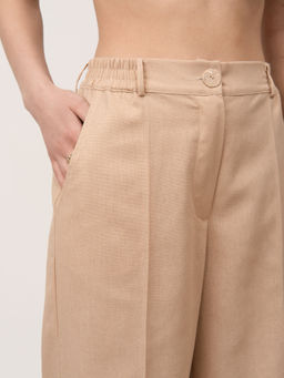 Брюки из льна 1011892 золото